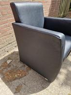 eetkamer stoel zwart op wieltjes, Antiek en Kunst, Ophalen of Verzenden