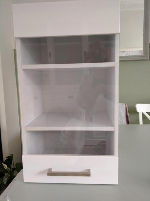 NIEUW vidaxl bovenkastjes, hoogglans Wit, Huis en Inrichting, Badkamer | Badkamermeubels, Nieuw, Overige typen, Minder dan 100 cm