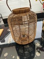 Nieuwe rieten lantaarn met lamp, Huis en Inrichting, Ophalen, Nieuw, Hout, Minder dan 50 cm