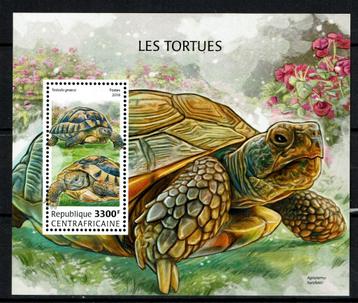 c.afrika 2018 pf blok schildpadden reptielen turtles 2 beschikbaar voor biedingen