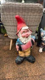 Vintage tuinkabouter harmonica kabouter tuinbeeld, Tuin en Terras, Tuinbeelden, Ophalen of Verzenden, Zo goed als nieuw