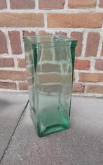 Robuuste glazen vaas 30cm hoog., Huis en Inrichting, Woonaccessoires | Vazen, Overige kleuren, Ophalen of Verzenden, Minder dan 50 cm