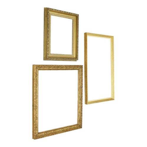 Set Van 3 Vintage Gouden Lijsten Kaders Klassieke Stijl, Huis en Inrichting, Woonaccessoires | Lijsten, Gebruikt, Minder dan 50 cm