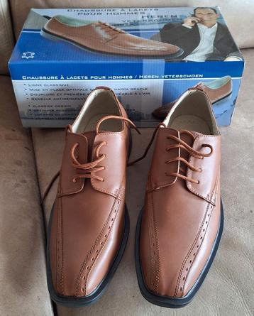 Heren veterschoenen nieuw bruin Air Fly comfort maat 42 beschikbaar voor biedingen