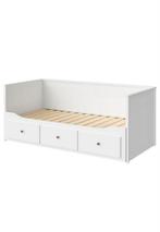 IKEA Hemnes Uitschuifbed + Matras, Huis en Inrichting, Slaapkamer | Bedden, Eenpersoons, Wit, Ophalen of Verzenden, 80 cm