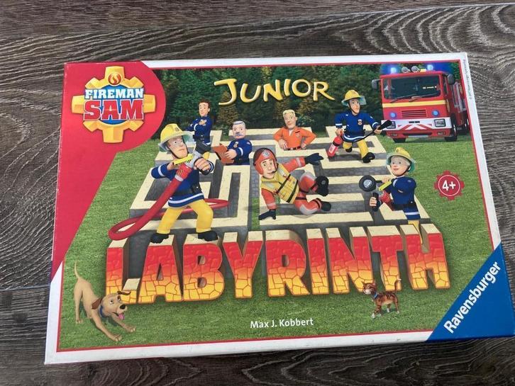 Labyrinth junior, Brandweerman Sam, Betoverde doolhof, Hobby en Vrije tijd, Gezelschapsspellen | Bordspellen, Zo goed als nieuw