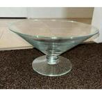 Glazen schaal, Huis en Inrichting, Woonaccessoires | Schalen en Manden, Ophalen, Zo goed als nieuw, Rond, Glas