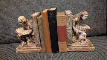 Art Deco Boekensteunen Uilen – Jaren 30 – Vintage Decoratief beschikbaar voor biedingen