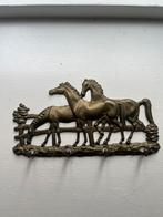 Messing sleutelrek met paarden, Antiek en Kunst, Ophalen of Verzenden
