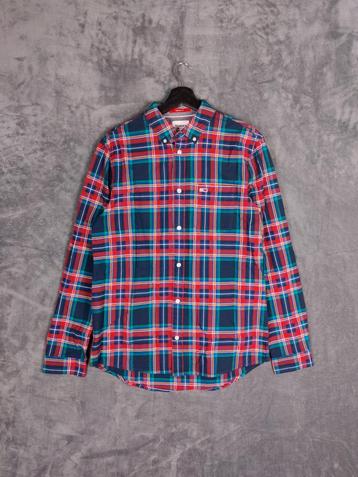Tommy Hilfiger Overhemd M Regular Fit Geruit Multi Kleur  beschikbaar voor biedingen