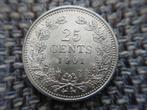 25 cent kwartje Wilhelmina 1901 B in topkwaliteit UNC, Verzenden, Koningin Wilhelmina, 25 cent, Zilver
