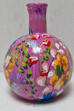 Handgeschilderde Bloemenvaas opruiming, Overige kleuren, Nieuw, Ophalen of Verzenden, Glas