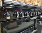 Luxe Fornuis Falcon 90cm zwart 3 ovens 5 pits, 60 cm of meer, Ophalen of Verzenden, Zo goed als nieuw, Energieklasse A of zuiniger