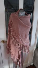 prachtige grote sjaal oudroze met franjes viscose, Kleding | Dames, Maat 46/48 (XL) of groter, Ophalen of Verzenden, Zo goed als nieuw