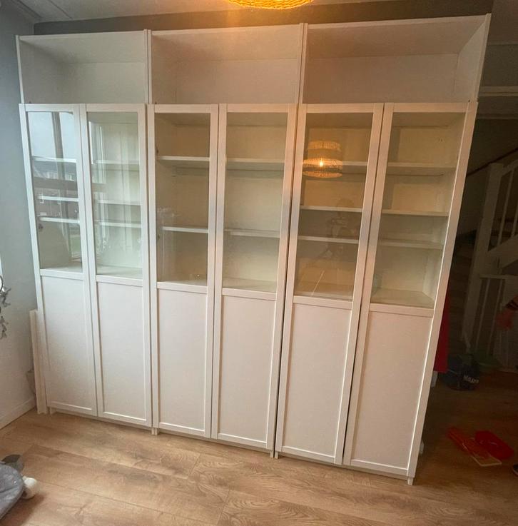 Billy Boekenkasten met Opzetstuk, Deuren & Planken, Huis en Inrichting, Kasten | Boekenkasten, Gebruikt, 50 tot 100 cm, 200 cm of meer