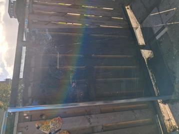 Mooie douchewand smoke glas 120x200 beschikbaar voor biedingen