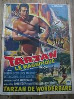 Belgische filmposter "Tarzan" 1960 - ca. 46x35 cm, Gebruikt, Film en Tv, Verzenden