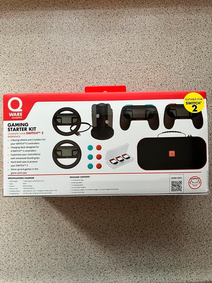 Nintendo switch 2 gaming starter kit nieuw geseald, Spelcomputers en Games, Spelcomputers | Nintendo Consoles | Accessoires, Nieuw