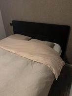 Zwarte boxspring, Huis en Inrichting, Slaapkamer | Boxsprings, Ophalen, Gebruikt, Zwart, Tweepersoons