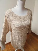 N18 JEAN PASCALE aparte trui ecru beige M 38/40, Kleding | Dames, Truien en Vesten, Maat 38/40 (M), Beige, Ophalen of Verzenden