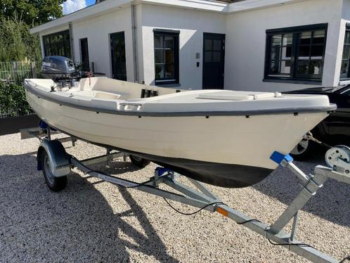 Sloep Adria 400-H 4 meter met Yamaha 9,9 PK buitenboord moto, Watersport en Boten, Sloepen, Gebruikt, Tot 10 pk, 3 tot 6 meter