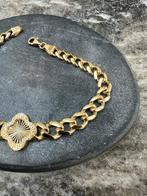 18k Gouden Klavertje Armband, Sieraden, Tassen en Uiterlijk, Armbanden, Ophalen of Verzenden, Nieuw, Goud, Met bedels of kralen