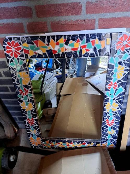 Mooie spiegel, Huis en Inrichting, Woonaccessoires | Spiegels, Gebruikt, 50 tot 75 cm, Minder dan 100 cm, Rechthoekig, Ophalen