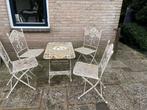 Frans bistro setje, Tuin en Terras, Tuinsets en Loungesets, Ophalen, Zo goed als nieuw, Overige materialen, 2 zitplaatsen