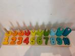 Houten Puzzel: Tellen & Cijfers, Ophalen, Zo goed als nieuw, Puzzelen