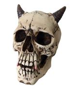 Vampier schedel duivel skull ( kunsthars ), Verzamelen, Beelden en Beeldjes, Ophalen of Verzenden, Nieuw, Fantasy