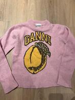 Ganni Trui - Roze met Perzik Design - Maat S, Kleding | Dames, Truien en Vesten, Ophalen of Verzenden, Zo goed als nieuw, Maat 36 (S)