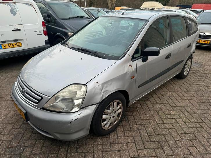 Honda Stream 1.7 VTEC 2002 Grijs 7 persoon export / parts, Auto's, Honda, Bedrijf, Stream, Benzine, C, MPV, Handgeschakeld, Origineel Nederlands
