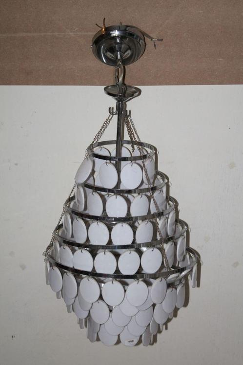 Retro plafondlamp hanglamp Present Time voor 3 lampen. 2A1, Huis en Inrichting, Lampen | Hanglampen, Gebruikt, Minder dan 50 cm