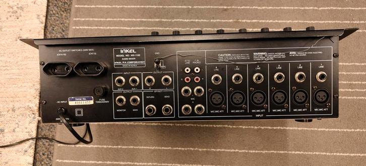 Inkel MXG-1100 Mengpaneel, Muziek en Instrumenten, Mengpanelen, Gebruikt, 10 tot 20 kanalen, Microfooningang, Ophalen