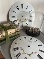 Brocante landelijke set franse wijzerplaten klok, Ophalen of Verzenden