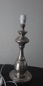 Zilverkleurige tafellamp, Huis en Inrichting, Lampen | Tafellampen, Ophalen of Verzenden, Zo goed als nieuw, 50 tot 75 cm