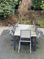 Tuinset met zes stoelen, Tuin en Terras, Tuinsets en Loungesets, Ophalen, Gebruikt