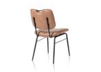 6 Nieuwe stoelen, Cognac met zwarte poten en handgreep., Ophalen, Bruin, Nieuw, Metaal