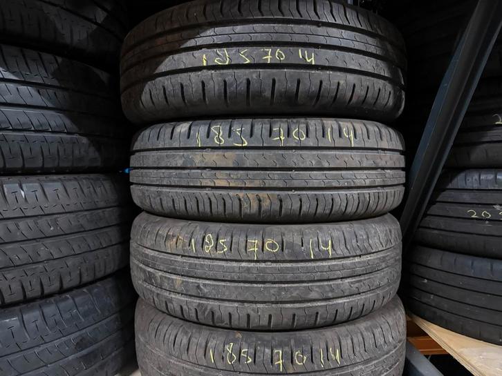 4x 185 70 14 Continental Ecocontact 5 Demo, Auto-onderdelen, Banden en Velgen, Band(en), Zomerbanden, 14 inch, 185 mm, Personenwagen