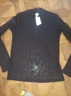 H&M doorzichtige top met lange mouwen maat M/38, Kleding | Dames, Tops, Maat 38/40 (M), H&M, Zwart, Nieuw