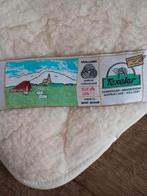 originele texelse schapenwollen onderdeken 90x200 cm, Ophalen, Eenpersoons, Wit, Dekbedovertrek