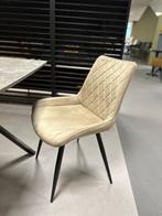 4x velvet stoel - kuipstoel velours - eetkamerstoel velours, Ophalen, Nieuw, Vier, Stof