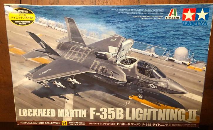 Tamiya - Lockheed Martin F-35B Lightning II 1/72 - no. 91, Hobby en Vrije tijd, Modelbouw | Vliegtuigen en Helikopters, Nieuw