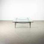 1x Leolux Farandole Tafel Glas – Chroom, Niet ingevuld, Minder dan 45 cm, Ophalen of Verzenden, 75 cm of meer