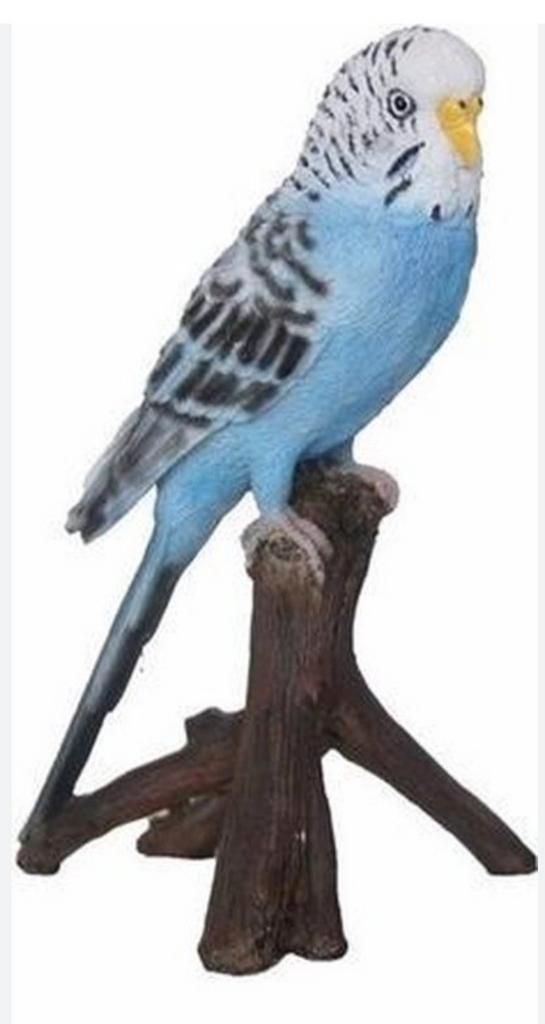 GEZOCHT Dit blauwe parkieten beeldje, Verzamelen, Beelden en Beeldjes, Zo goed als nieuw, Dier, Ophalen of Verzenden