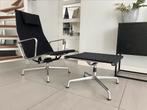 Vitra Eames ea124 fauteuil + ea125 ottoman hopsak zwart, Huis en Inrichting, Fauteuils, Ophalen of Verzenden, Zo goed als nieuw