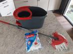Vileda dweilmop met emmer en reserve mop, Ophalen