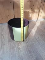 Bloempot Groen/Paars Colourblock, Overige materialen, Gebruikt, Rond, Binnen