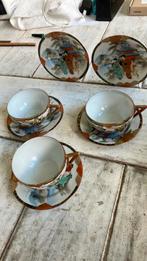 3 kopjes en 5 schoteltjes, Antiek en Kunst, Antiek | Servies los, Ophalen of Verzenden