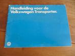 Instructieboek Volkswagen Transporter T3 benzine, diesel '82, Ophalen of Verzenden